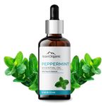 Aravi Organic Peppermint Essential Oil For Skin & Hair Growth, Hair Fall Control, Scalp - 100% Pure & Natural and Undiluted - 15 ml