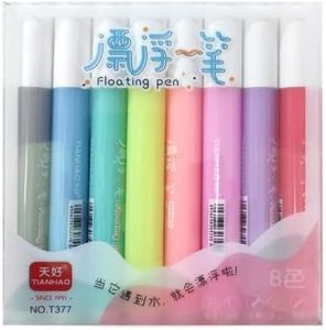 VR Creatives Floating Ink Pen Set, 8 Colors, Water-Based Doodle Markers for Drawing, Coloring & Fun