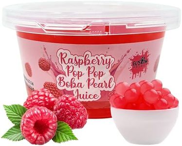 Fusion Select Raspberry Popping Boba Pearls Bursting Boba For Fruit Tea Dessert Toppings 450 Grams