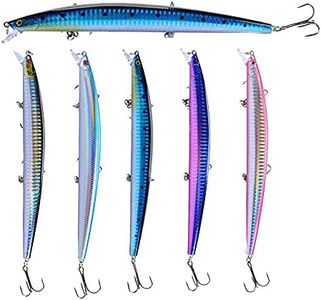 Esche da Pesca 5 Pezzi 18CM 24 G Esche Artificiali Topwater Crankbaits Swimbait Esca Finta Duro Minnow Esche Fishing Set Esche Bionica per Pesca in Trota, Pesce Persico, Esche Luccio