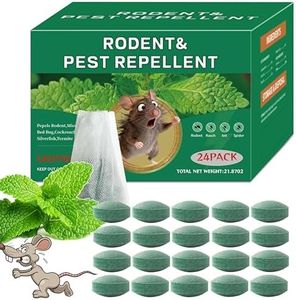 24 Pack Natural Mice Repellent Balls for Home - Peppermint Oil, Family & Pet Safe Rodent Deterrent for Indoor Outdoor Use, Garage, Garden, Caravan - Long Lasting Insect Repellen