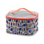 PXTIDY Who TV Show Inspired Makeup Bag Organizer William Patrick Doctor Series Fans Gift Police Box Fans Gift