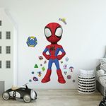 RoomMates RMK4924GM Spidey and His Amazing Friends Peel and Stick Wall Decals, red, Yellow, Blue, Green, Orange, Purple