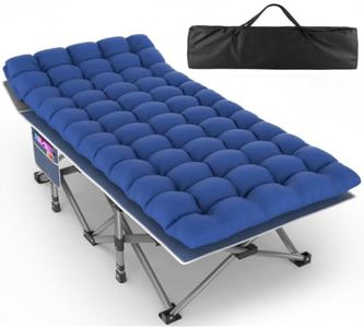 ZENPETIO XXL Folding Camping Cot for Adults, 32" Heavy-Duty Extra Wide Cots