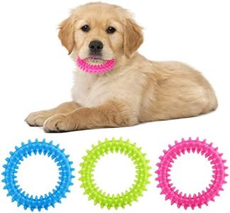 Cobee Giocattoli da masticare per la dentizione del cucciolo 3PCS cane di piccola taglia giocattolo giocattolo da masticare in gomma per cani giocattolo per la salute orale del cucciolo interattivo