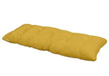 Vargottam Indoor/Outdoor Bench Cushion Water Resistant Tufted Patio Seating Lounger Bench Swing Cushion-48 L x 18" W x 5" H- Yellow