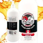 32 oz Salmon Oil for Dogs & Cat's, 100% Pure Atlantic Salmon Oil, Supplemental Fish Oil for Healthy Dog's Coats, Omega 3 Dog Fish Oil Liquid for Coats and Itchy Dry Skin, Helps with HIPS & Joints.