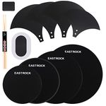 EASTROCK Drum Mute Pads Set 11 Pieces With Cymbal Pad + Hi hats Set Pad, Foam Drum Silencer Pads, Fit 10”, 12”, 14”, 16" (Drum Mute Pad Pack)
