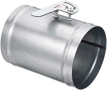 PATIKIL 6" HVAC Duct Manual Volume Damper, Metal Adjustment Airflow Ducting Backdraft Damper Control for Air Ventilation System