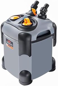 SEAJOEWE Canister Filter with 3 Media Trays Spray Bar External Canister Filter for Large Fish Tank and Aquariums, SF-650F-UV-171GPH