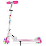 BELEEV V1 Scooter for Kids Ages 3-12, 2 Wheel Folding Kick Scooter for Children Girls and Boys, 3 Adjustable Height, LED Light Up Wheels, Lightweight Scooter with Sturdy Kickstand