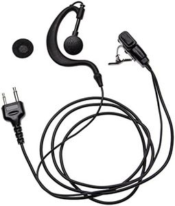 vhbw headset, auricolari compatibile con Icom IC-4088SR, IC-A15, IC-A15S, IC-E90, IC-F22SR, IC-F25SR, IC-F4029-SDR, IC-U82, IC-V82, IC-V85 radio, walkie-talkie