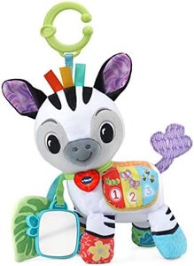VTech Baby On-the-Go Soft Zebra, Sensory Toy with Colours, Lights, Music & Sounds, for Boys & Girls from 3, 6, 12, 24 + months, English Version
