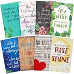 Paper Junkie 8 Pack Inspirational Notebooks with Motivational Quotes Bulk, 5x8 Lined Journals for Women, Students, Appreciation Gifts, Friends, Teachers