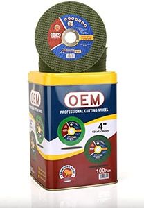 OEM Metal Iron Cutting Wheel 4 Inch / 100 MM | Professional Quality Abrasive Disc | Double Net Angle Grinder Blade | Pack of 100 Pieces