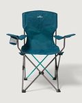 Kathmandu Roamer Chair Portable Folding Camping Picnic Beach Outdoors Cup Deep Sea Blue ONE