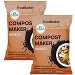 TrustBasket Bokashi Compost Maker Powder 1kg | Microbial inoculant to Initiate anaerobic Decomposition Indoors | Prevents Foul Smell in The Compost