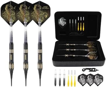 CUESOUL Black Scorpion Deluxe Freccette Punta Morbida with Luxury Case, 16 Grammi (B2303)