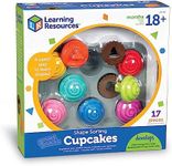 Learning Resources Smart Snacks Shape Sorting Cupcakes,17 Pieces, Ages 18 Months+, Fine Motor, Color & Shape Recognition