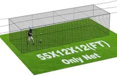 Baseball Batting Cage Nets, 35'L/55