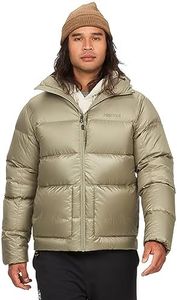 Marmot Men's Guides Down Hoody Lightweight down jacket, warm winter puffy, water-repellent quilted coat, windproof functional jacket, packable outdoor jacket with hood (pack of 1)