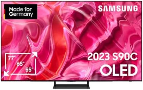 Samsung OLED 4K S90C 55 Zoll Fernseher (GQ55S90CATXZG, Deutsches Modell), Quantum HDR OLED, Neural Quantum Prozessor 4K, LaserSlim Design, Smart TV [2023]