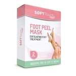 Soft Touch Foot Peel Mask, Exfoliating Callus Remover (2 Pairs Per Box)