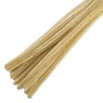 Trimits Craft Synthetic Chenille Stem Pipe Cleaners, 30cm x 12mm, Beige