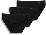 JOCKEY Men's Underwear Elance Bikini - 3 Pack, Black, Large