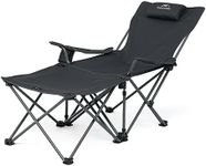 Naturehike Reliner Chair, Multifunctional Outdoor Chair for Sitting or Lying Down, Portable Foldable Widened Chair (Black)