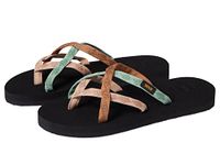 Teva Women Olowahu Mixed B Maple Sugar Multi Sandal, Size 8