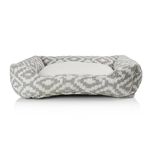 PAWPOURRI Aztec Lounger Bed for Medium to Large Sized Dogs | 100% Polyester Cover Material with Recycled PolyFibre Filling | Washable Cover - M/L