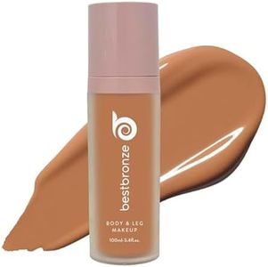 Best Bronze Bombshell Body Makeup - Tattoo Cover Up Makeup & Body Foundation Waterproof - Tattoo Concealer Waterproof for Scars, Varicose Veins Cover Up & Leg Foundation (NC50 Rich Brown)
