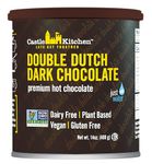 Castle Kitchen Double Dutch Premium Dark Hot Chocolate Mix - Vegan, Plant Based, Gluten Free, Dairy Free, Non-GMO Project Verified, Kosher, Just Add Water - 400g