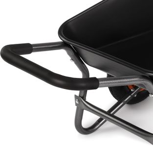 VonHaus 78L Wheelbarrow – Heavy Duty Garden Cart, 2-Wheel, Steel Frame