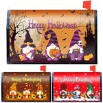 Mailbox Covers Thanksgiving Day Mailbox Cover Happy Christmas Mailbox Cover Wraps Standard Size 18 x 21 Inch Outdoor Home Garden Decor (Classic Style)