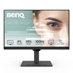 BenQ GW2490T Computer Monitor 24" 100Hz FHD 1920x1080p | IPS | Eye-Care Tech | Low Blue Light | Anti-Glare | Adaptive Brightness | Height and Tilt Adjustable | Built-in Speakers | DisplayPort | HDMI