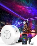 SUPPOU WiFi Galaxy Projector, Smart Night Light 3D Star Projector, Music+Planetarium+Nebula 3-in-1, New Multi-Functional Space lamp, Compatible with Alexa and Google for Room Decor
