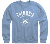 Ivysport Crewneck Sweatshirt for College, Heritage Logo, Color, Adult Unisex, Columbia Lions - Light Blue, XL