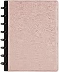 TUL® Discbound Notebook, Elements Collection, Junior Size, Narrow Ruled, 60 Sheets, Rose Gold/Pebbled