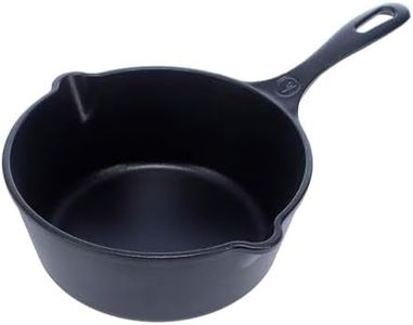 Victoria Cast Iron Saucepan, Cast Iron Melting Pot, Made in Colombia, 2QT