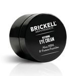 Brickell Men's Restoring Eye Cream for Men, Natural and Organic Anti Aging Eye Balm To Reduce Puffiness, Wrinkles, Dark Circles, Crows Feet and Under Eye Bags, 15 mL, Unscented