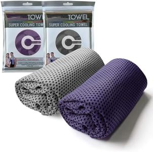 EeGo Cooling Towel, 2 Pack Microfiber Chilly Cooling Towel for Neck and Face, 39.37 x 11.81 Inch