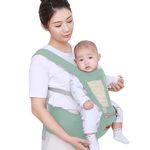 BAYBEE Kid6In1Multipurpose Baby Carrier For New Born|Baby Sling Kangaroo Bag With 6 Carry Positions&Cushioned Seat|Adjustable Baby Carrier With Hip Seat|Baby Carry Bags For 0-2 Yrs Boys Girls(Green)