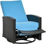 Outsunny Rattan Recliner Sofa with 