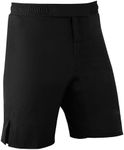 ROAR Kids Mixed Martial Arts MMA Short BJJ Training Muay Thai Workout (Black, Y-Medium)