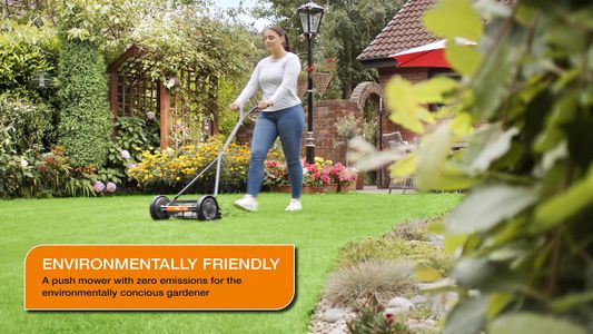 Flymo H400 Push Cylinder Lawn Mower – Manual Grass Cutter