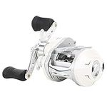 Portable 11 Axles Casting Reel Lure Magnetic Force Brake Baitcasting Reels Fishing Wheel Tackle Metal Spool(Right-White)