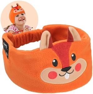 UOEPOWA Toddler&Kids Headband Headphones Wireless, Toddler Headphones with Super Soft Headband, Safe Volume Limited, Adjustable for Travel, Learning, and Sleep (Upgraded Squirrel)