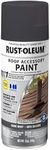 Rust-Oleum 302123 Roofing Accessory Coating Spray, 12 oz, Dark Gray